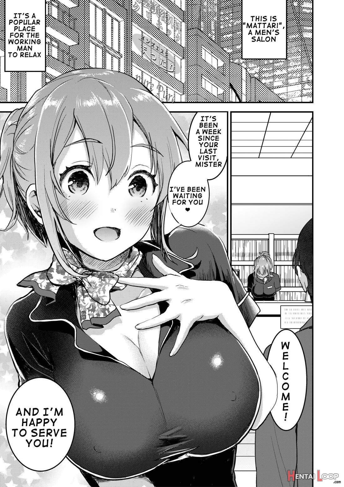 148cm No Bra & Kyonyuu Therapist to Micchaku H page 2