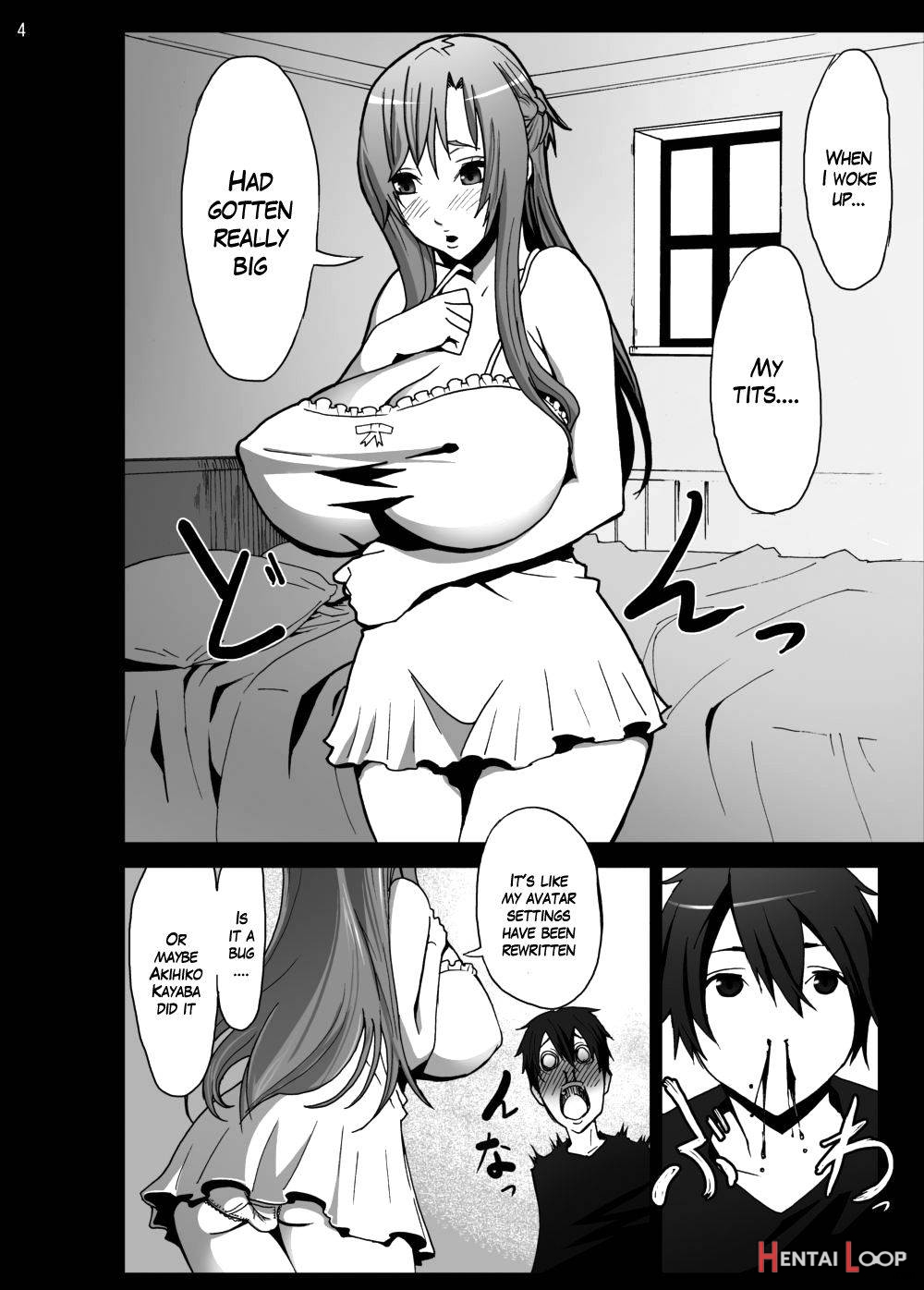 Asuna o Bakunyuu ni Shite Mita page 3