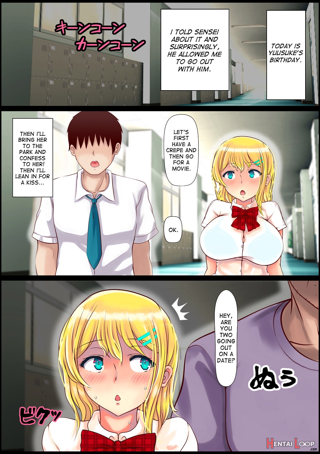 Blond Joshi Ryuugakusei Tanetsuke Press Namahame Taiken page 38