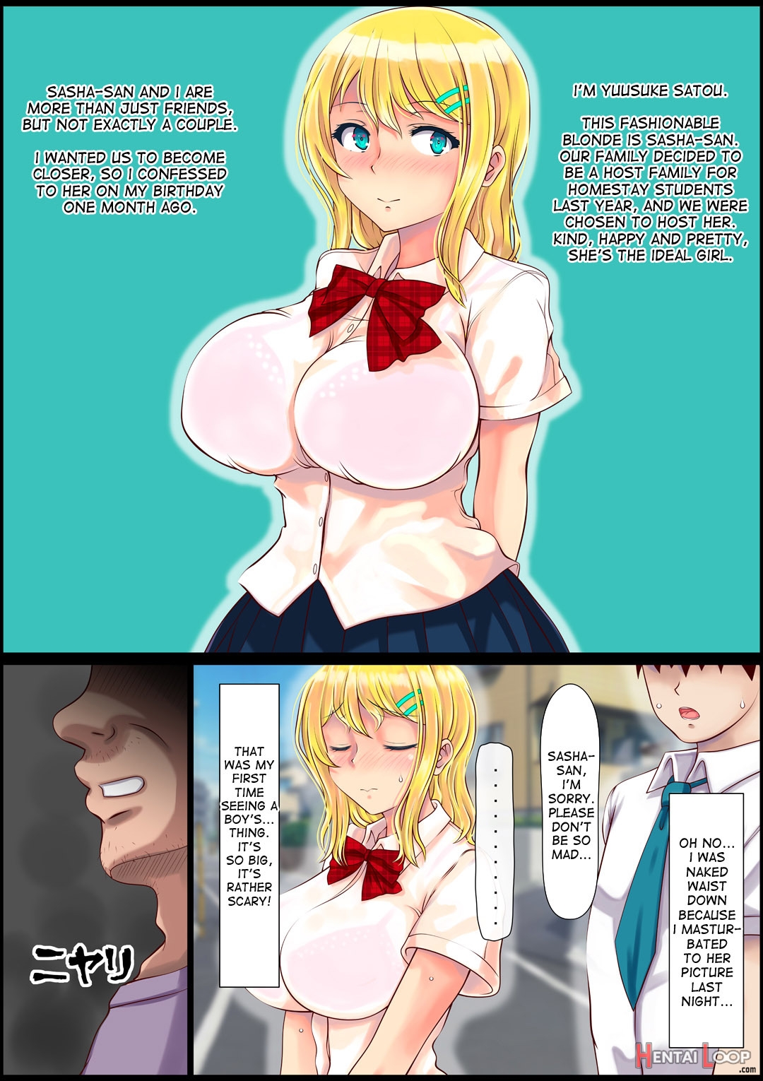 Blond Joshi Ryuugakusei Tanetsuke Press Namahame Taiken page 4