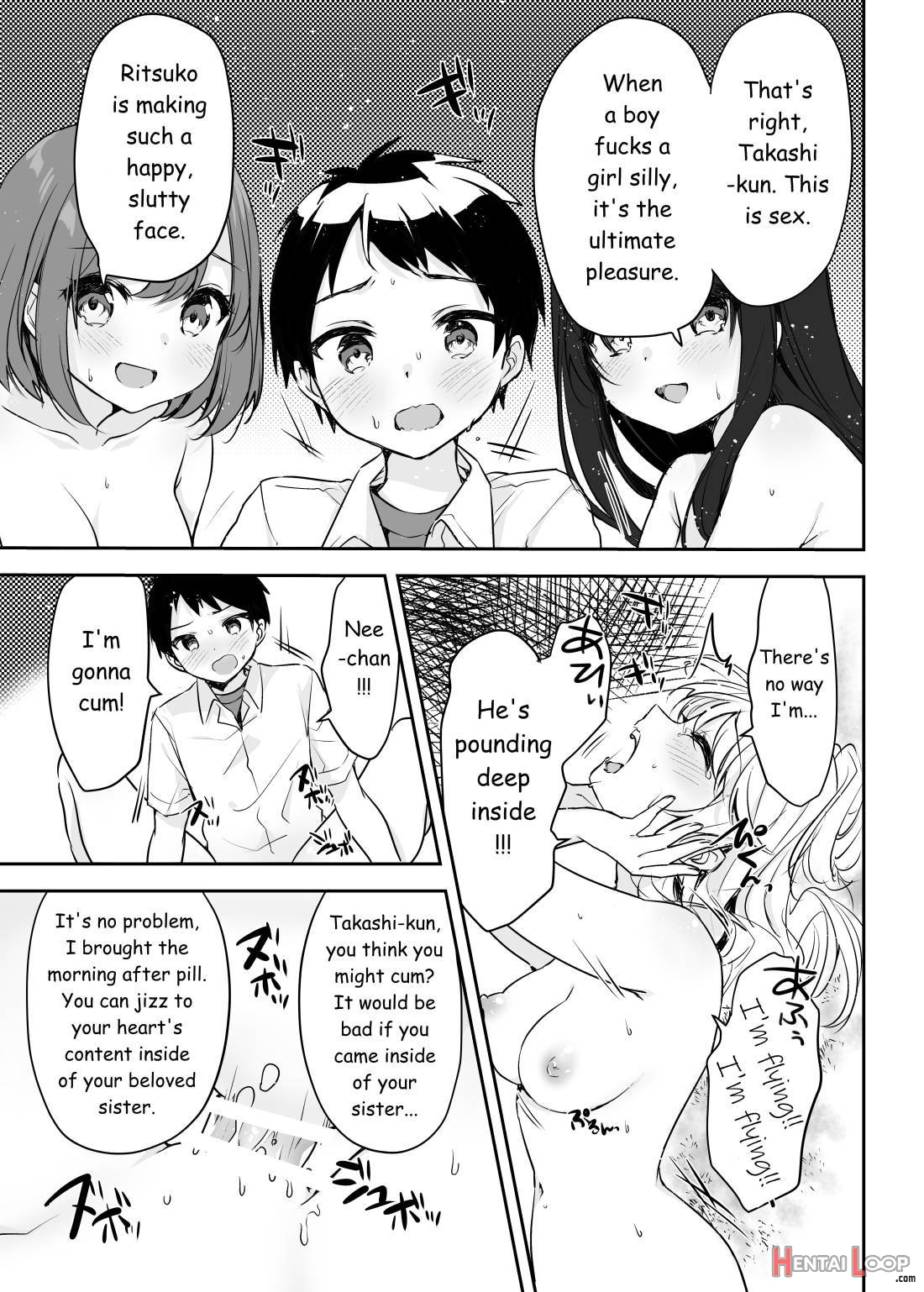 Boku no Onee-chan to Tomodachi wo Nemurasete Osottemitara Kaeriuchi ni Atta page 37