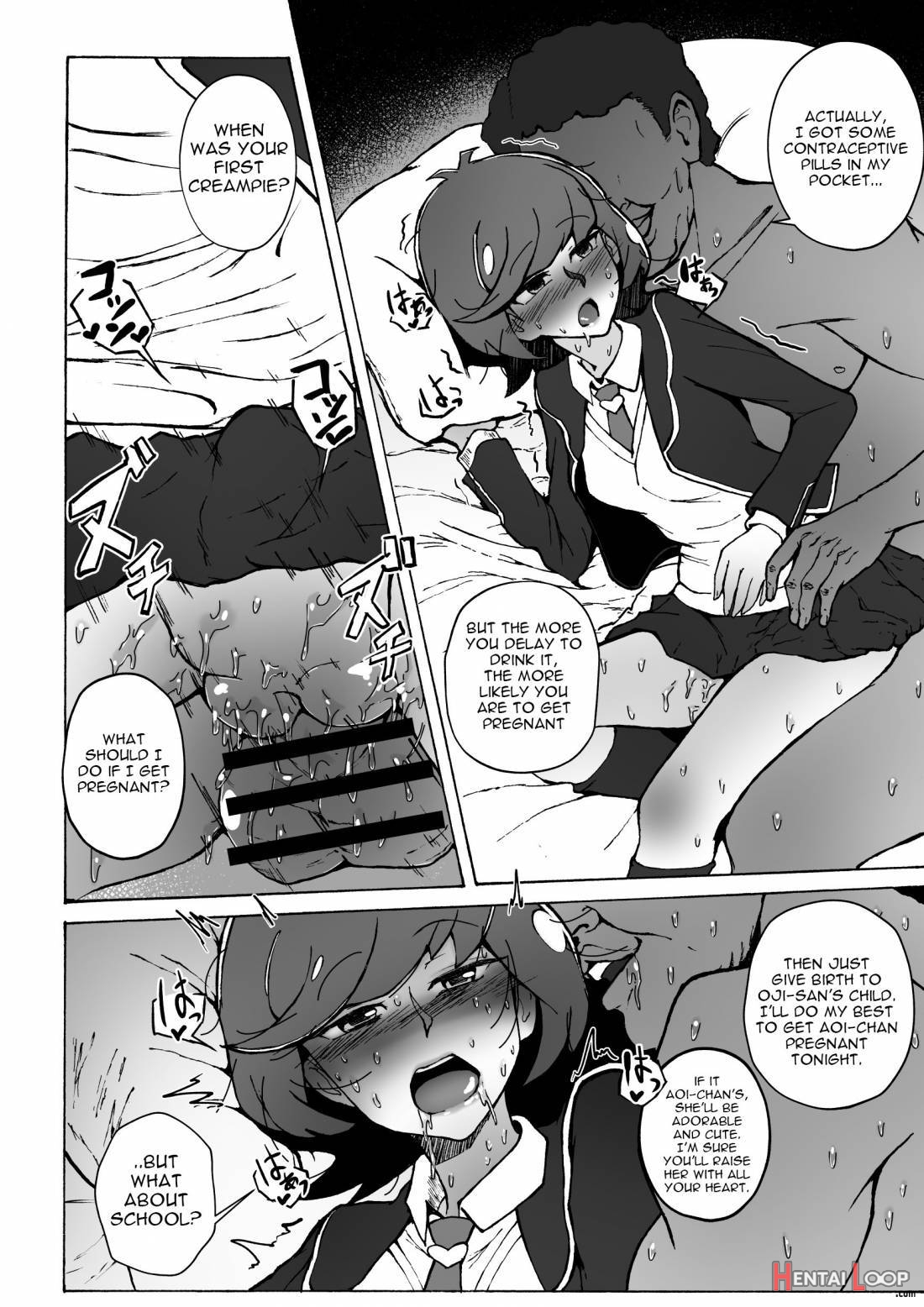 Compensated Dating JK and Impregnator Oji-san page 16