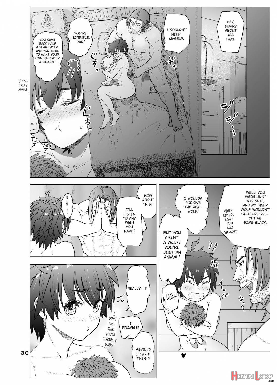 Datte Otoko wa Kedamono da mono Dai 1-wa Otou-san wa Ookami-san? page 27