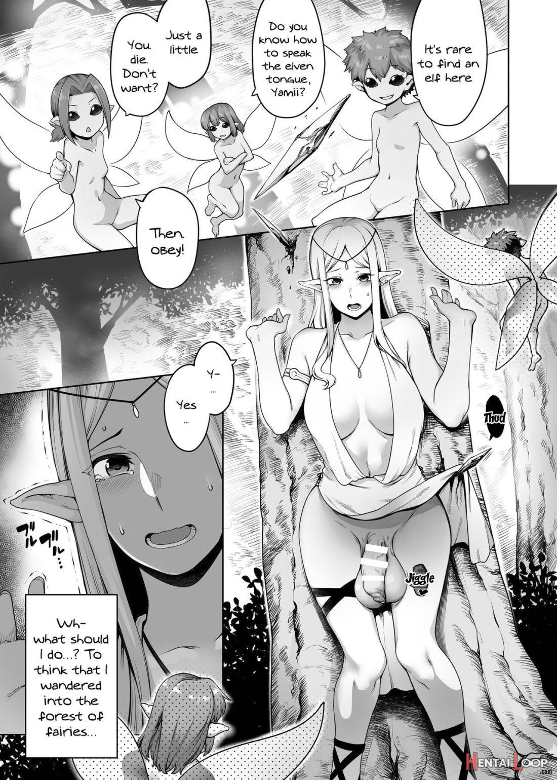 Futanari Elf to Yousei no Mori page 3
