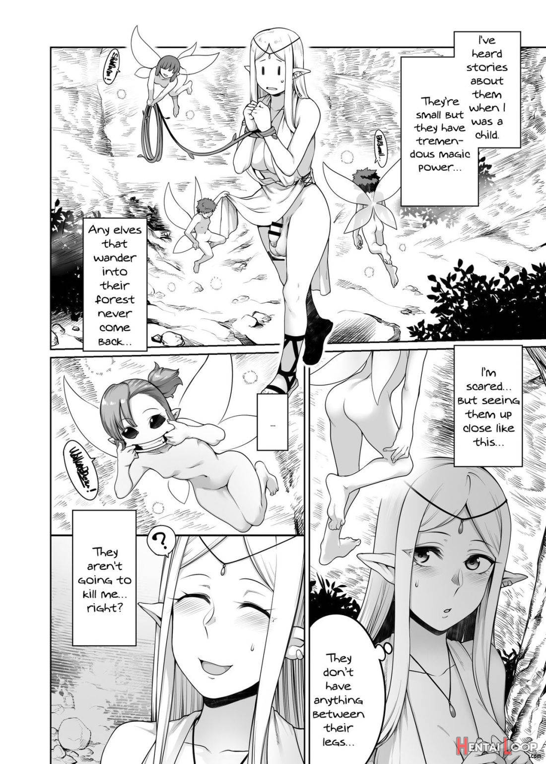 Futanari Elf to Yousei no Mori page 4