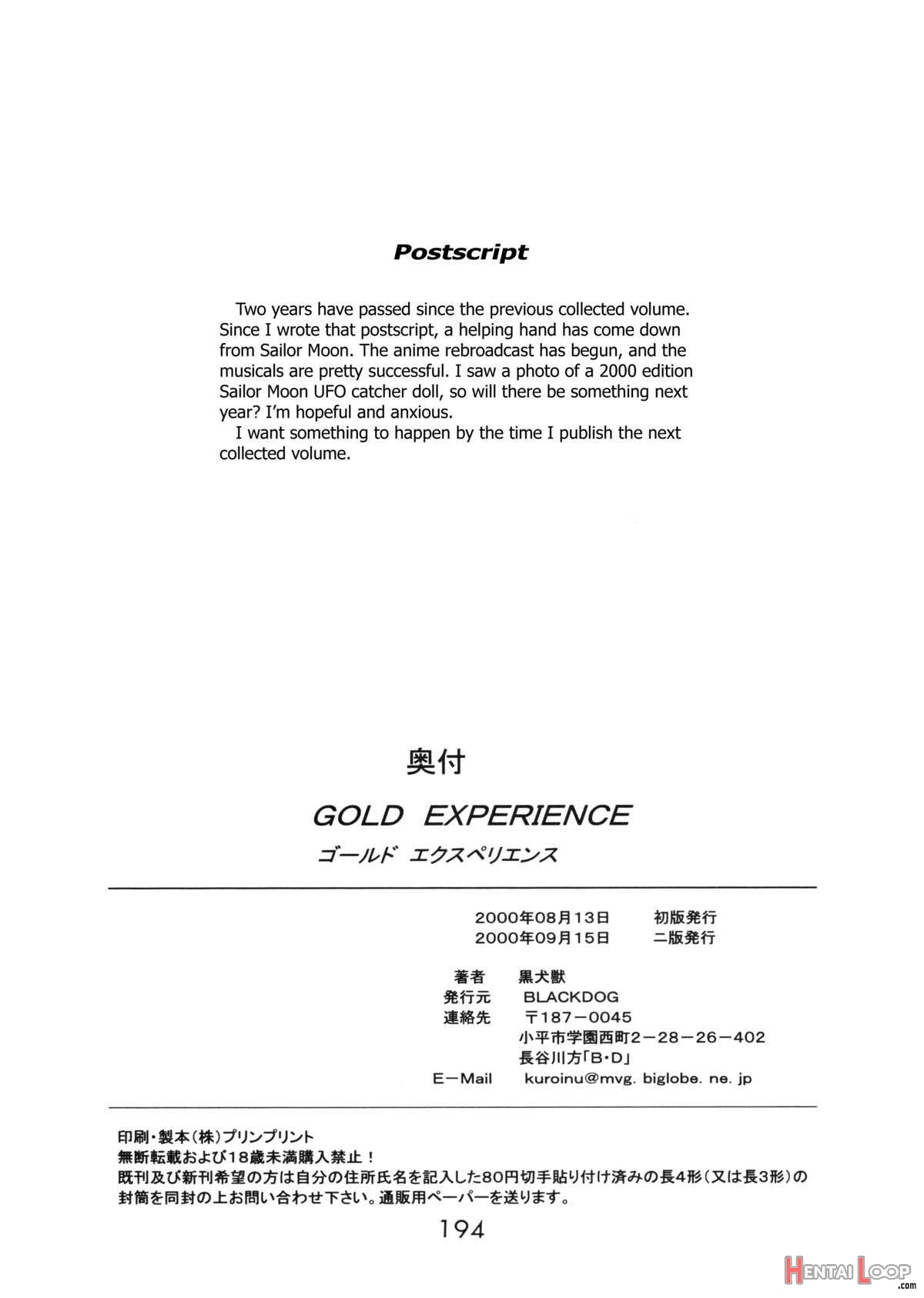 Gold Experience page 191