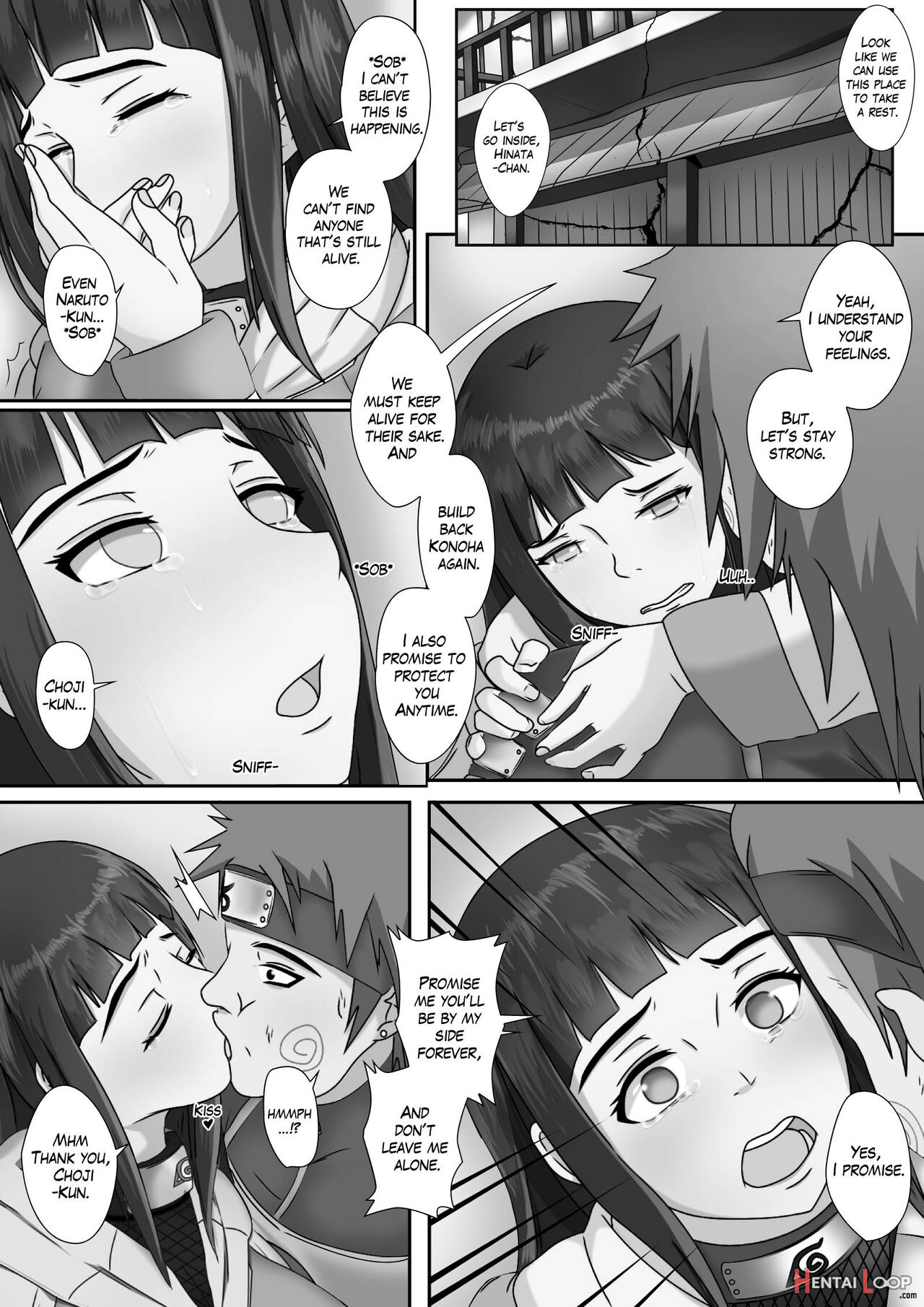 Hinata X Choji Mating Life After Konoha Gets Destroyed page 4