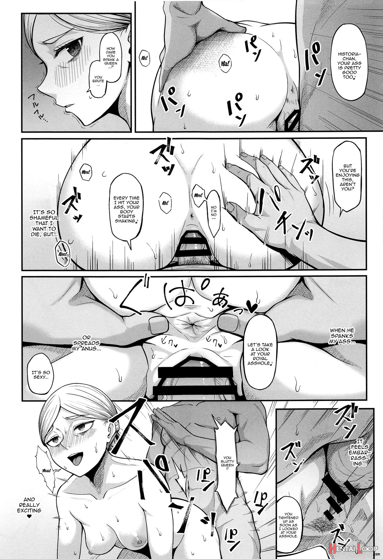 If Historia Gives Into The Pleasure She'll Become A Pregnant Bellied Queen page 13