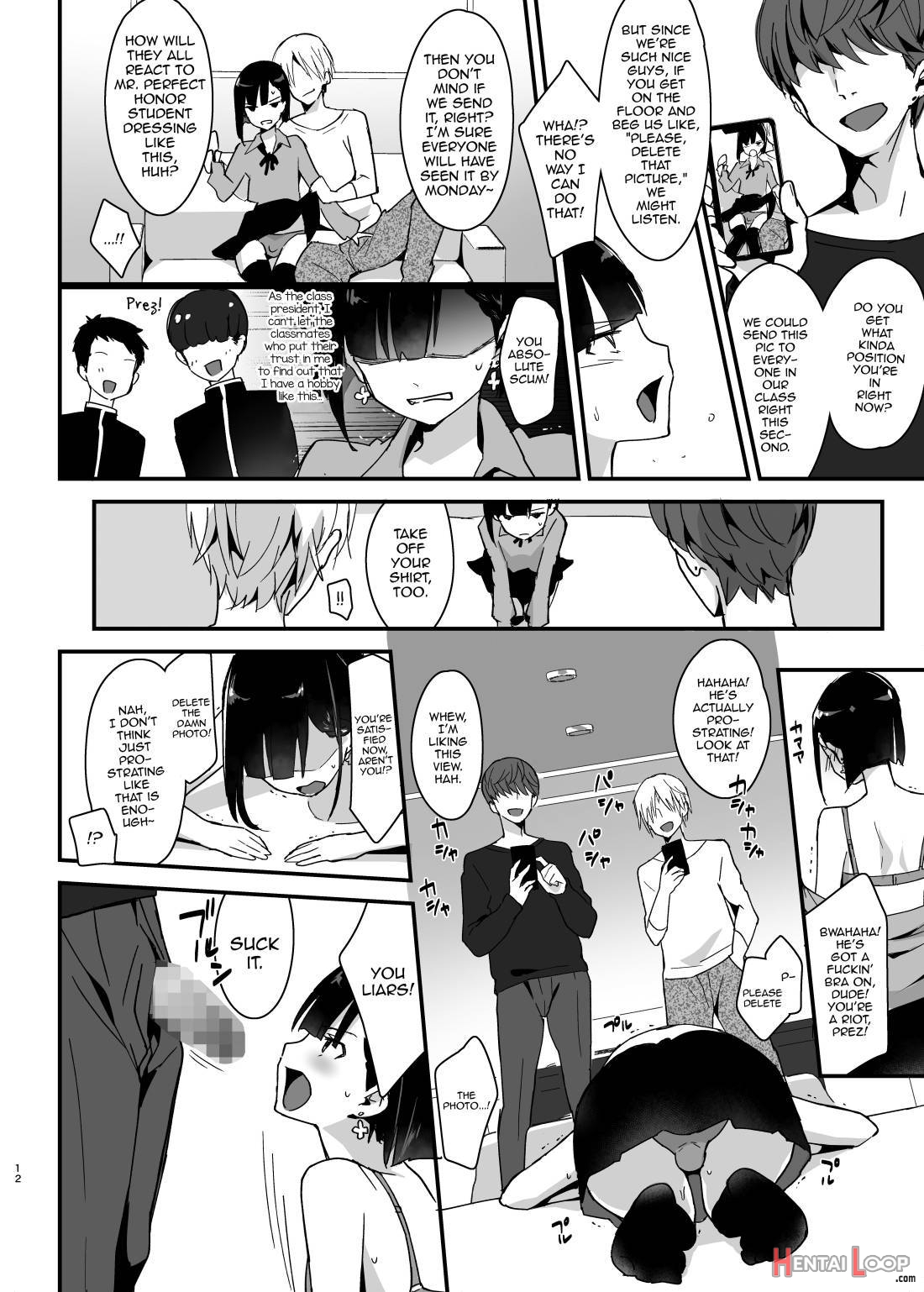 Iinchou wa Furyou Chinpo ni Otosareru page 11