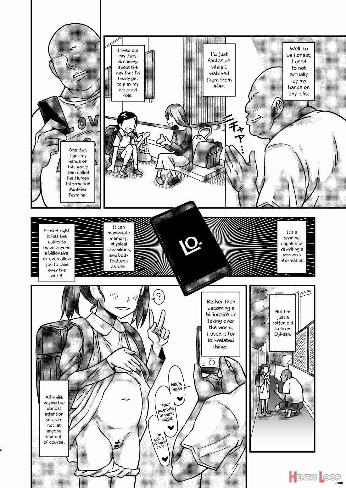 Jouhou Kaihen Lolicon Oji-san page 4