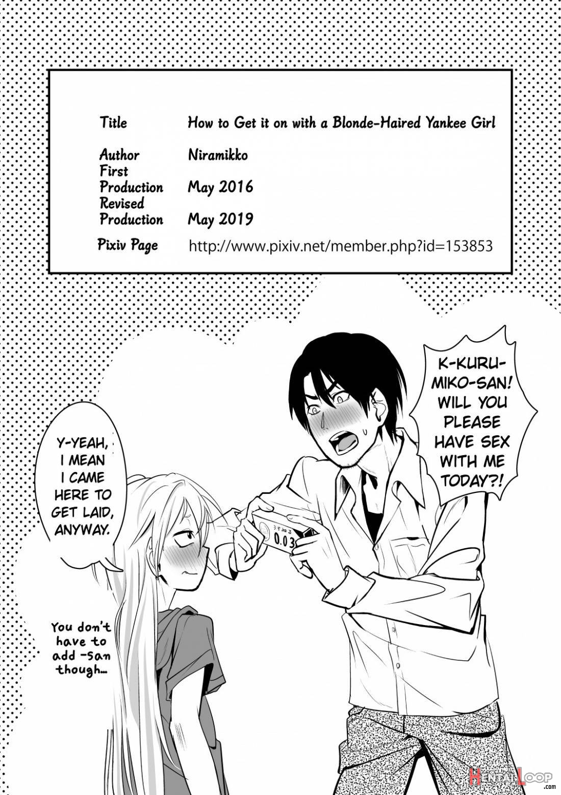 Kinpatsu Yancha-kei Kanojo to no Kurashikata “Saenai Seinen ga Junjou Yankee to Deatta Sono Hi ni Sex & Kekkon Shichau Ohanashi” page 30