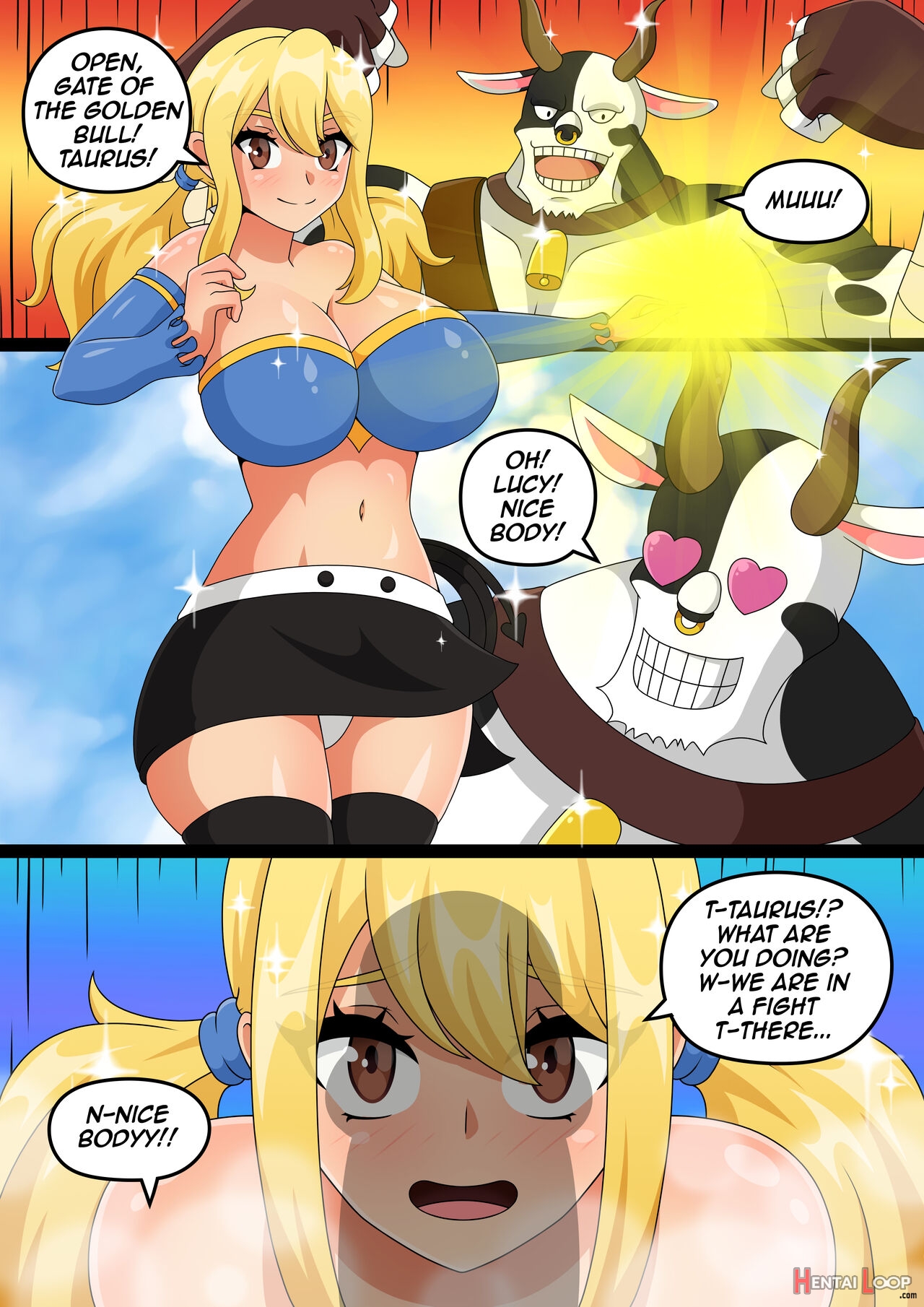 Page 1 of Lucy X Taurus (by Erebeta) - Hentai doujinshi for free at  HentaiLoop