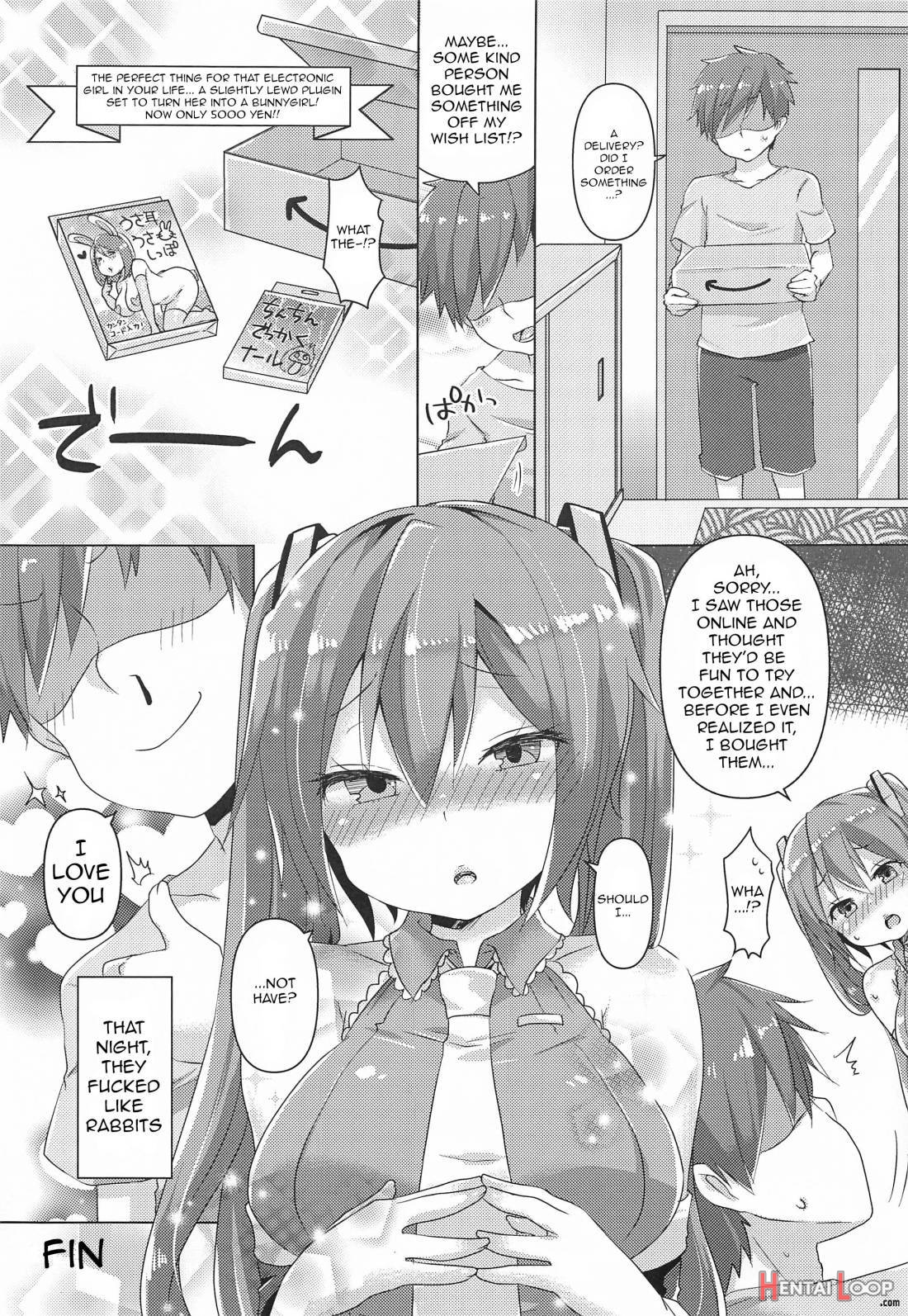 Miku-chan ni Nekomimi toka Plug in Shite Ichaicha Suru Hon page 21