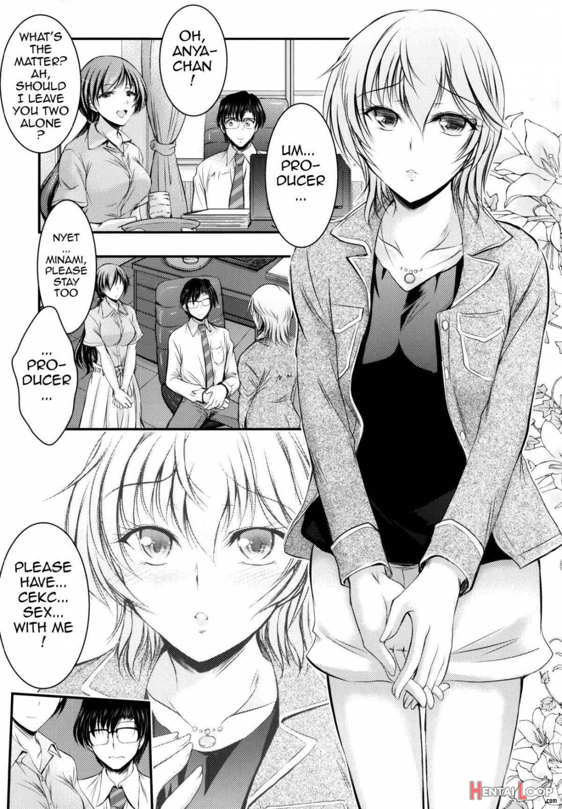 “Producer, Watashi to секс shite kudasai” “Kono aida Minami to shiteta Are desu” ” Cho…Anya-chan?” page 2