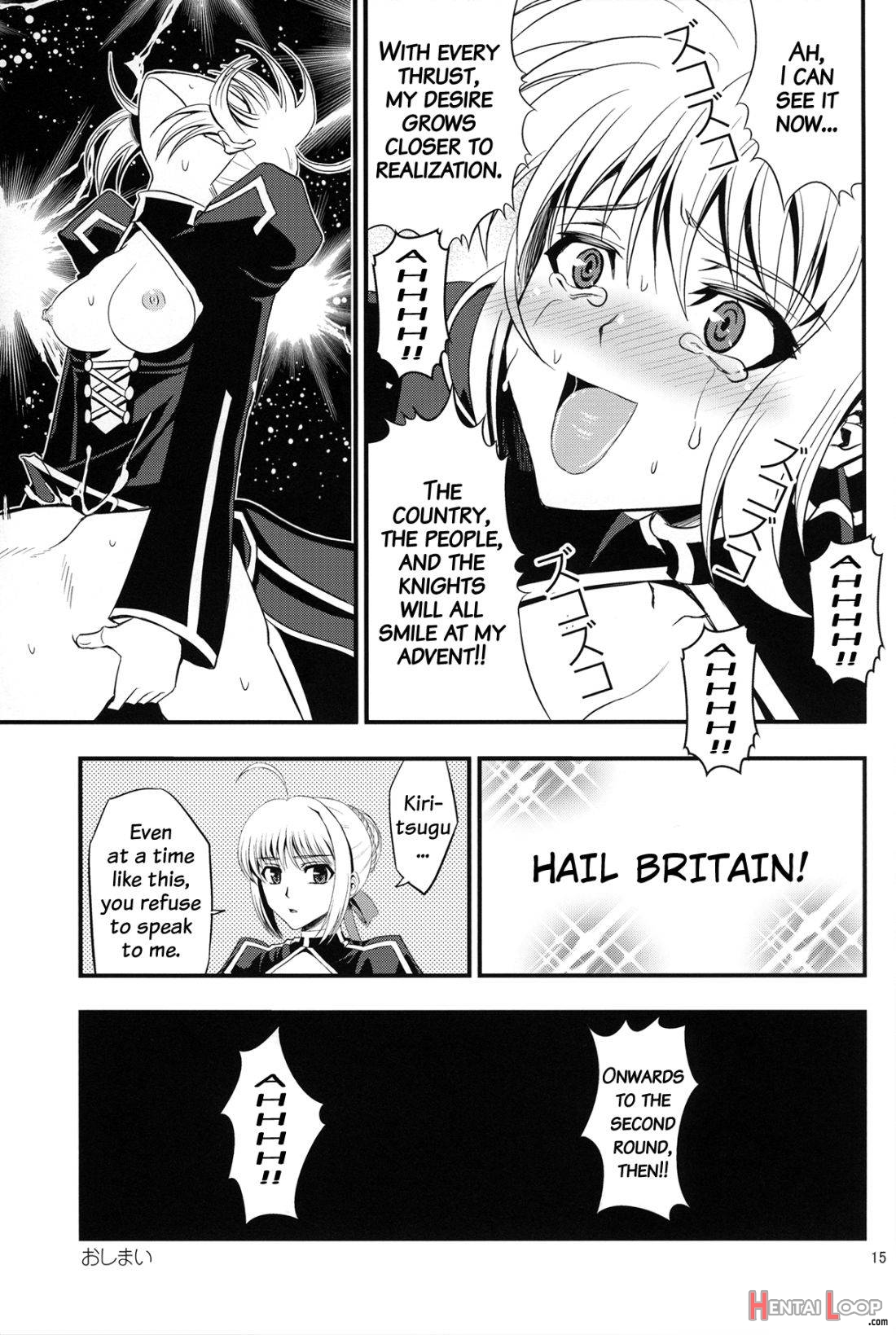 Saber ni Chinko ga Haeru Hon page 12