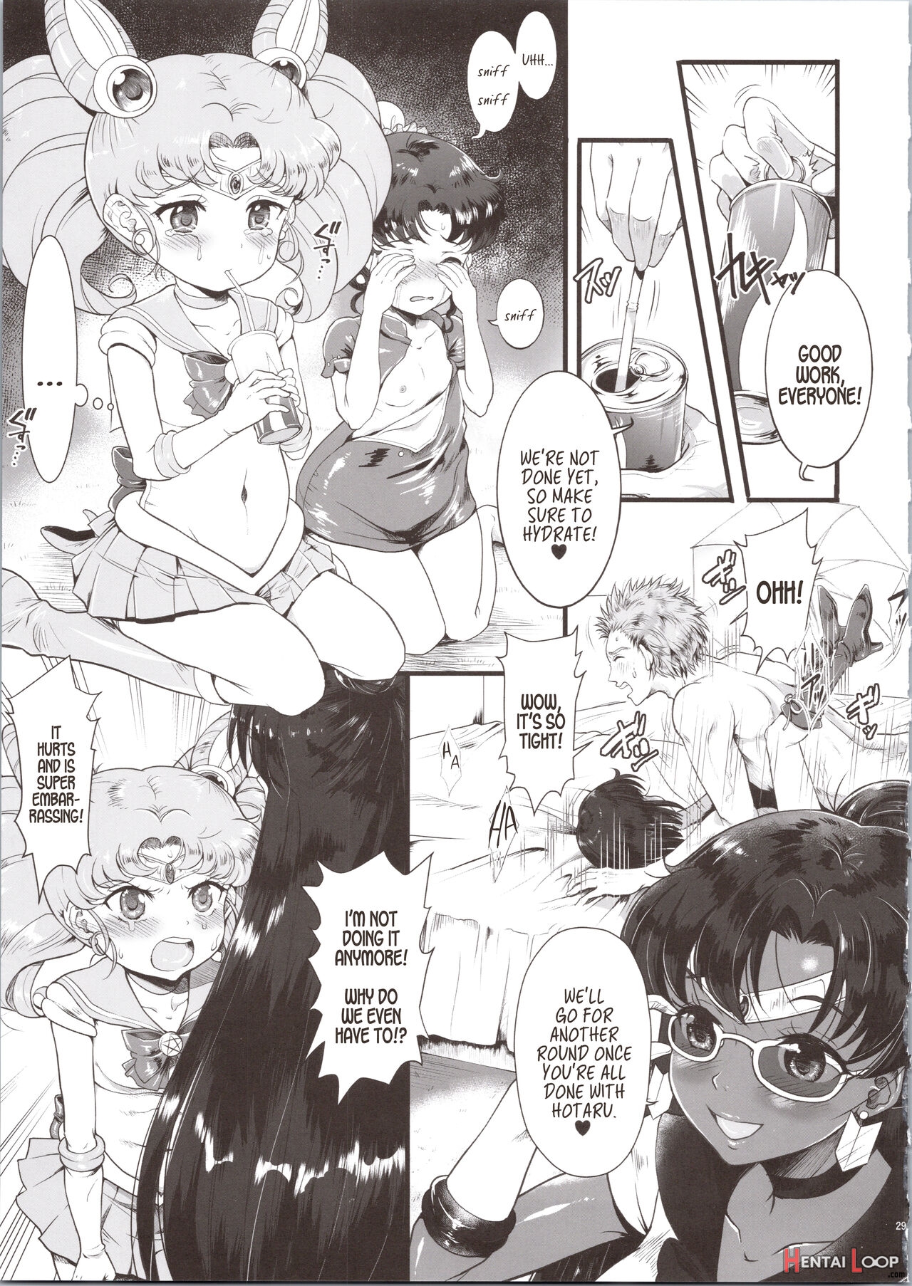 Sailor Av Kikaku ~fukusuu No Chara Danyuu Ni Hard Rinkan & Rankou Doukyuusei No Okazu Hen~ page 4