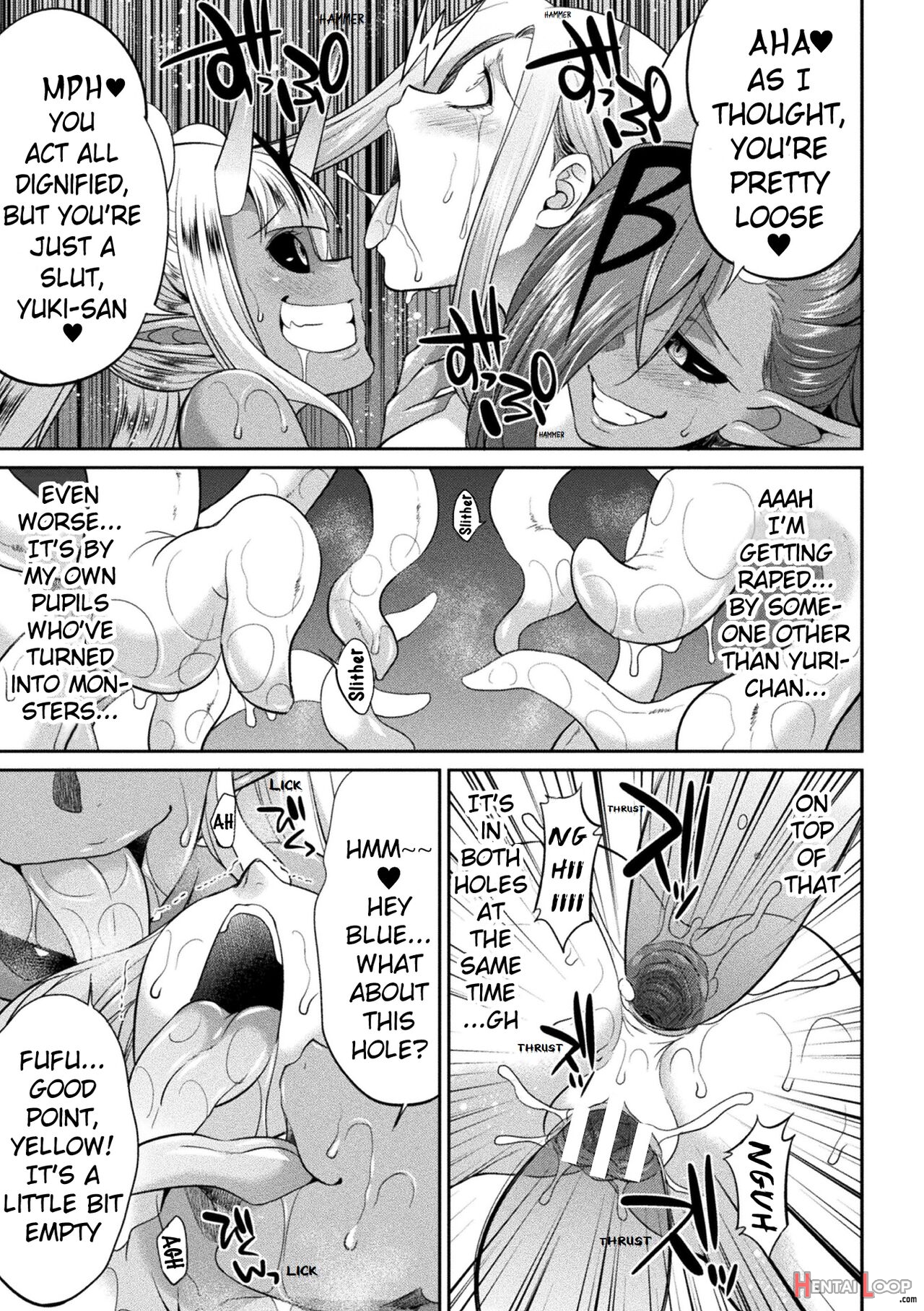 Special Duty Squadron Colorful Force Heroines Of Justice Vs The Tentacle Queen! The Great Battle Of Futa Training!? page 109