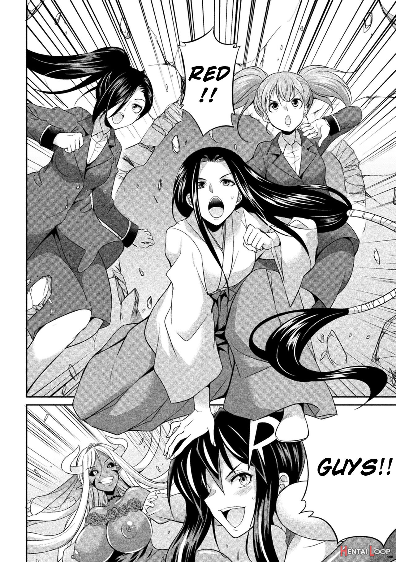 Special Duty Squadron Colorful Force Heroines Of Justice Vs The Tentacle Queen! The Great Battle Of Futa Training!? page 137