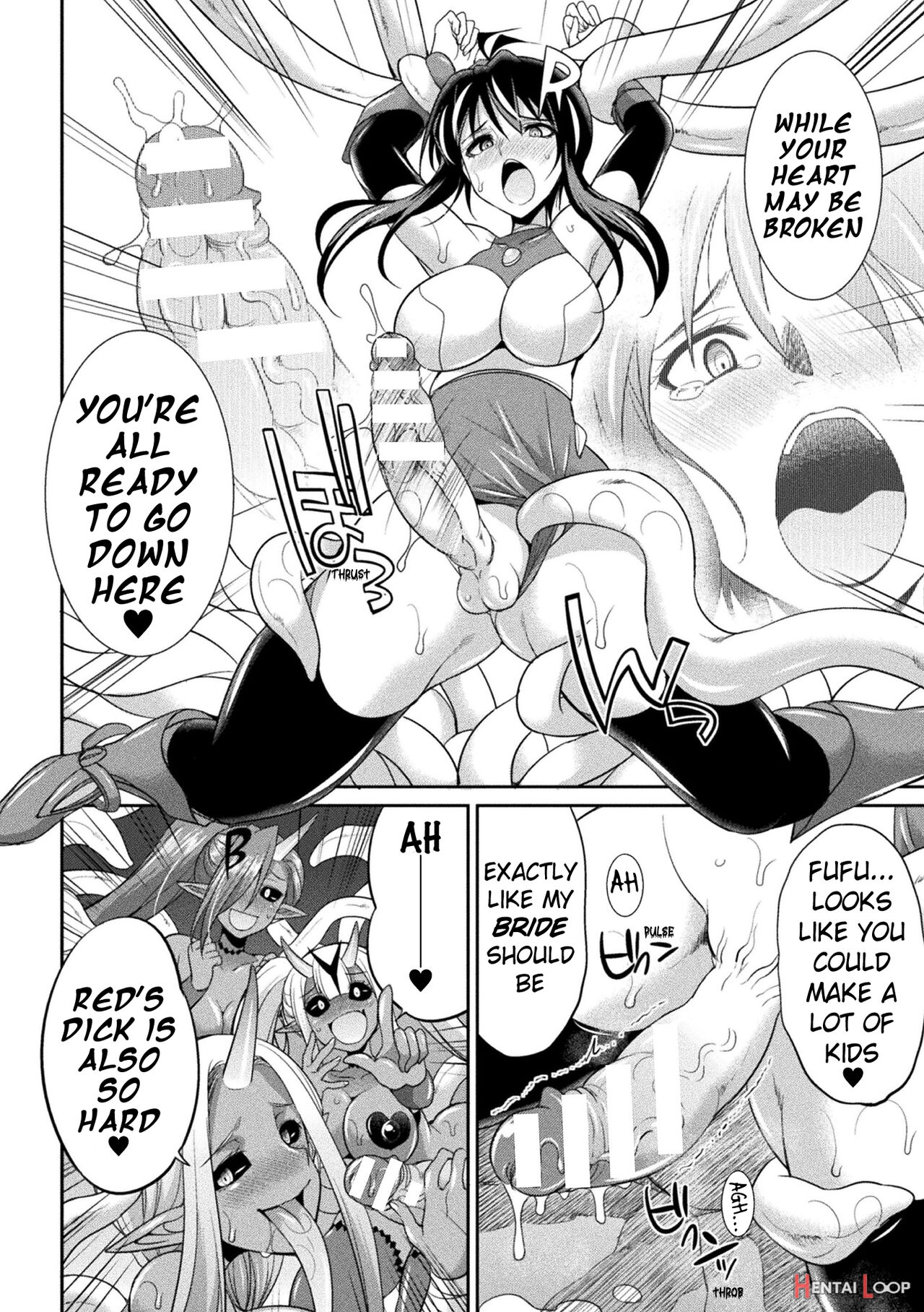 Special Duty Squadron Colorful Force Heroines Of Justice Vs The Tentacle Queen! The Great Battle Of Futa Training!? page 150