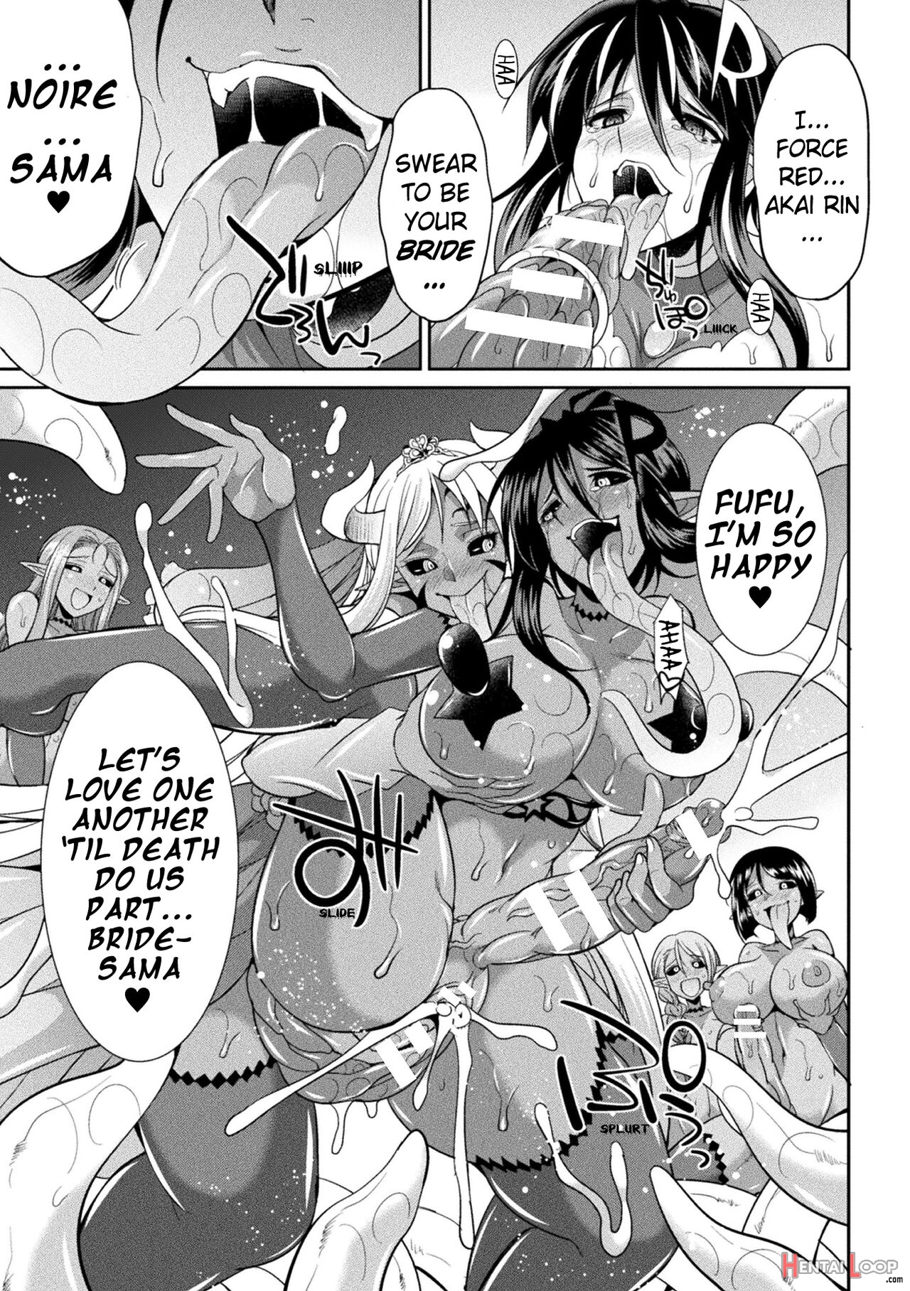 Special Duty Squadron Colorful Force Heroines Of Justice Vs The Tentacle Queen! The Great Battle Of Futa Training!? page 159