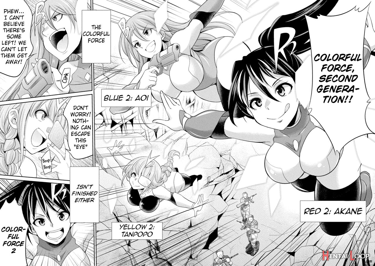 Special Duty Squadron Colorful Force Heroines Of Justice Vs The Tentacle Queen! The Great Battle Of Futa Training!? page 162