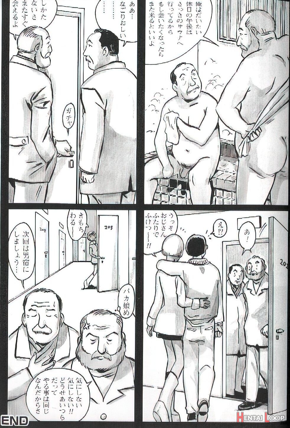 The Middle-aged Men Comics - From Japanese Magazine page 210