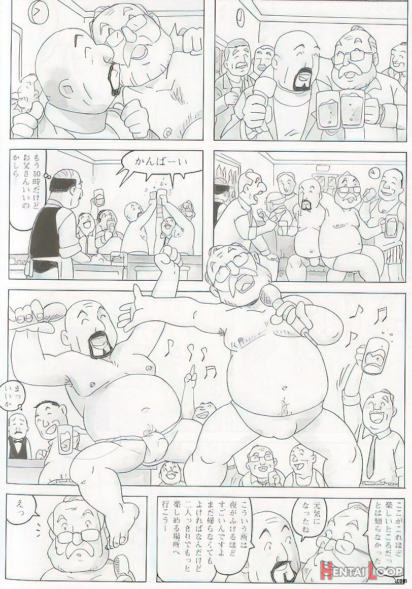 The Middle-aged Men Comics - From Japanese Magazine page 379