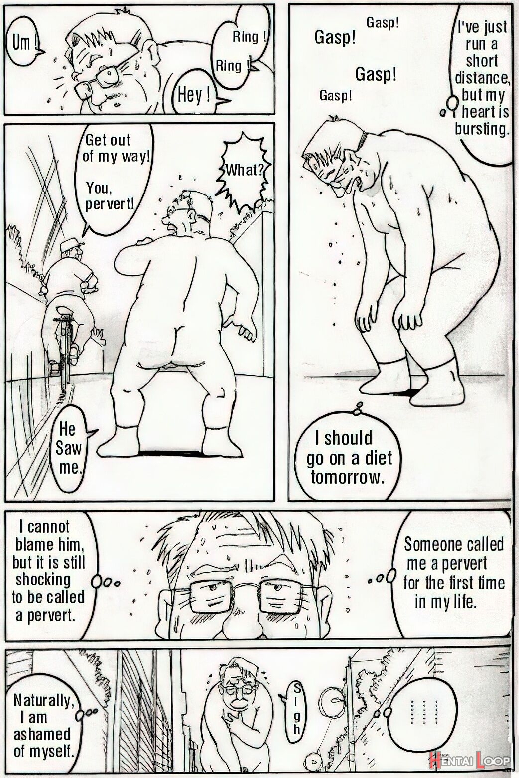 The Middle-aged Men Comics - From Japanese Magazine page 44