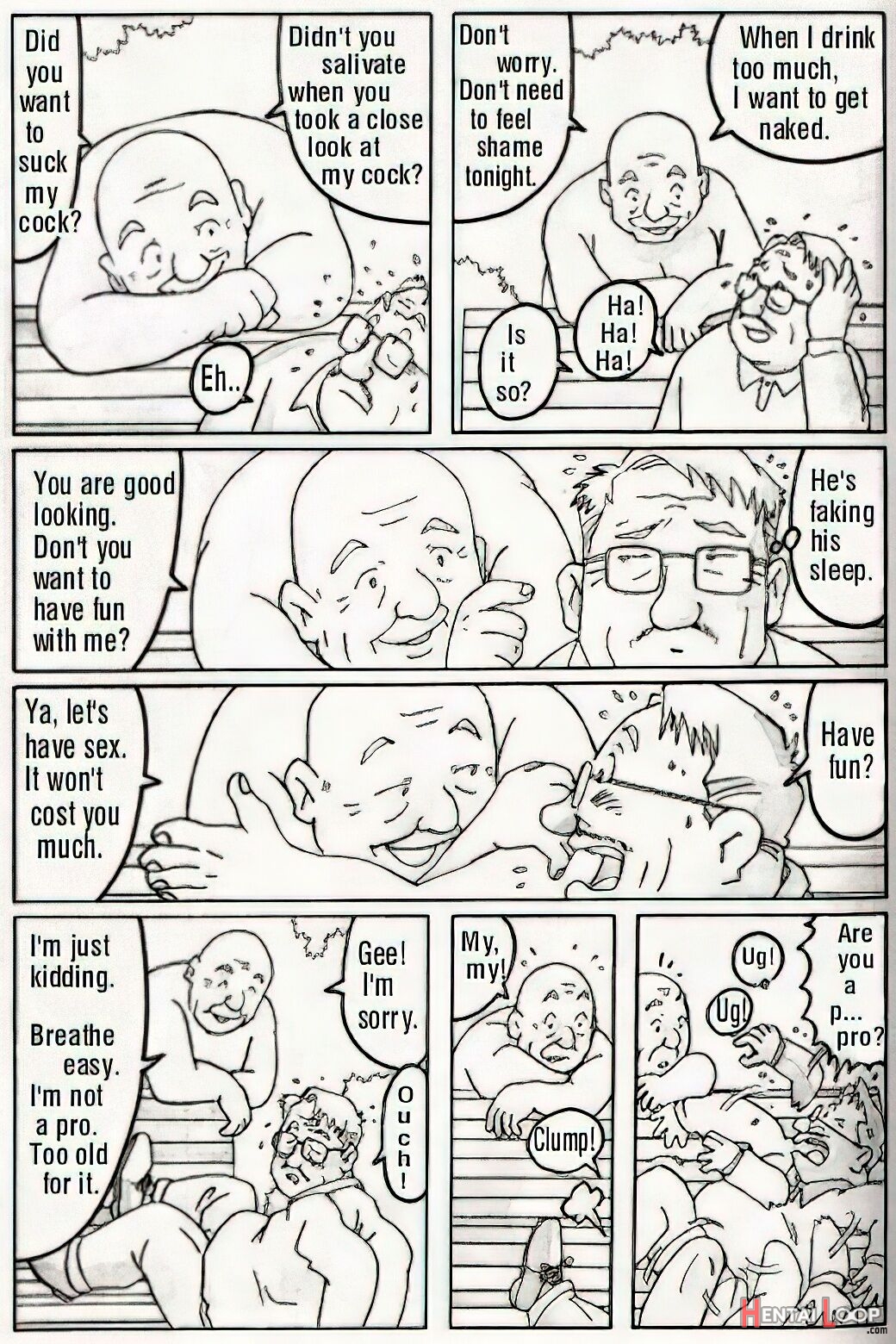 The Middle-aged Men Comics - From Japanese Magazine page 48