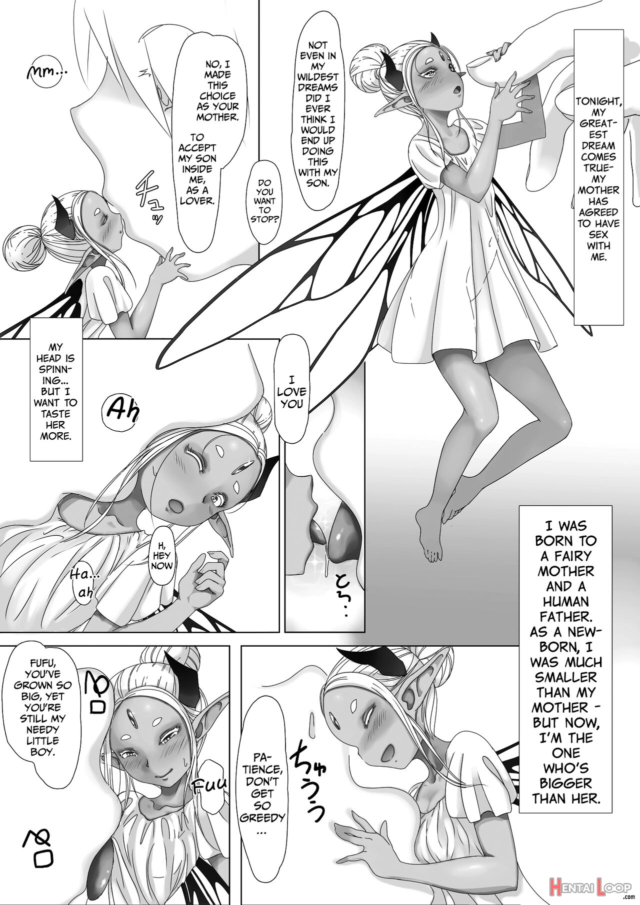 the Story Of A Fairy Mother Mating With Her Son Until She's Pregnant With His Child page 2