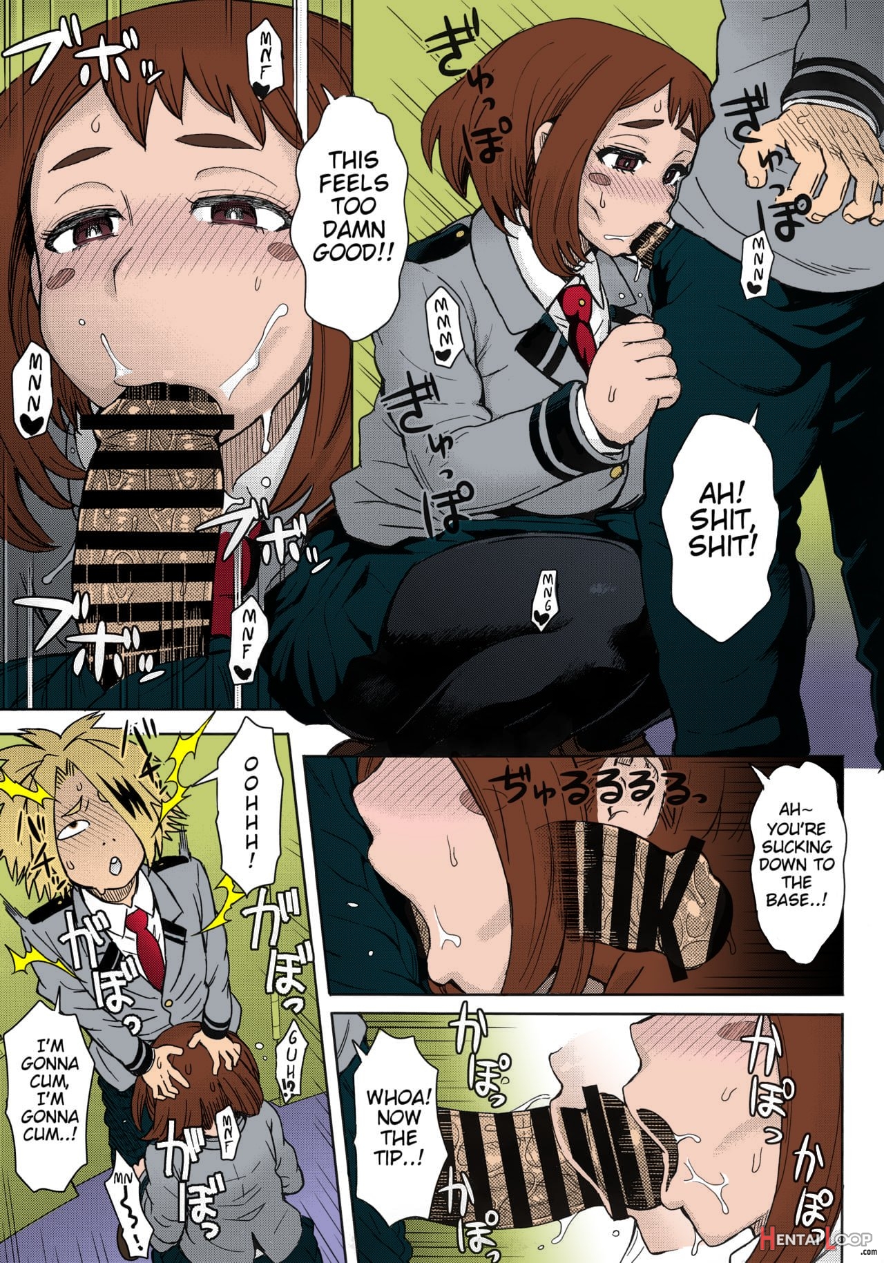 Uraraka's Behind-the-scenes Prostitution Colored page 5