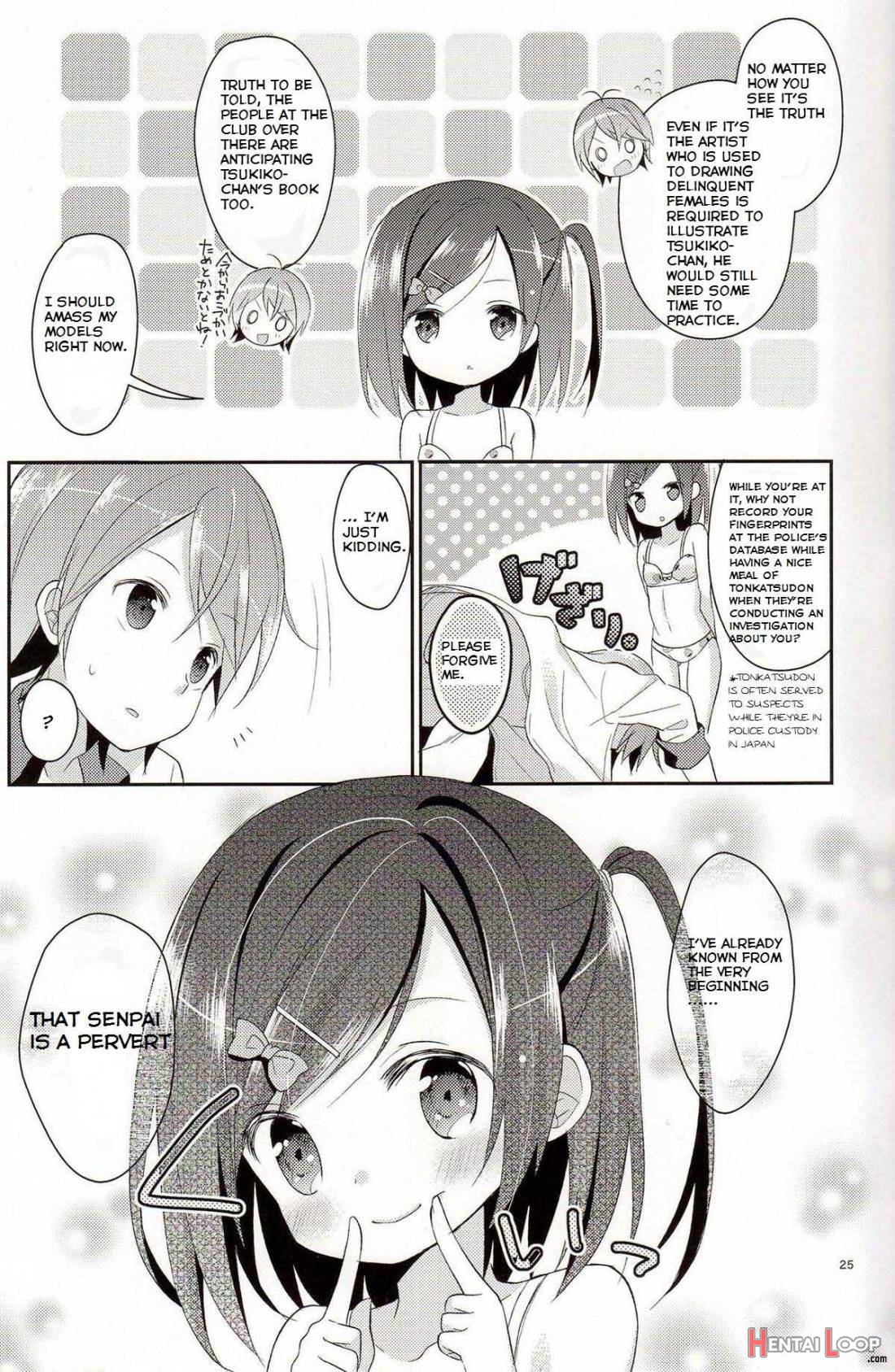 Wareware wa Tadashii Kyonyuu yori mo, Aji no Aru Hinnyuu ga Suki nanoda. Sekai no Naniyori Hikaeme na Mune no Onnanoko wo Aishiteiru. page 24