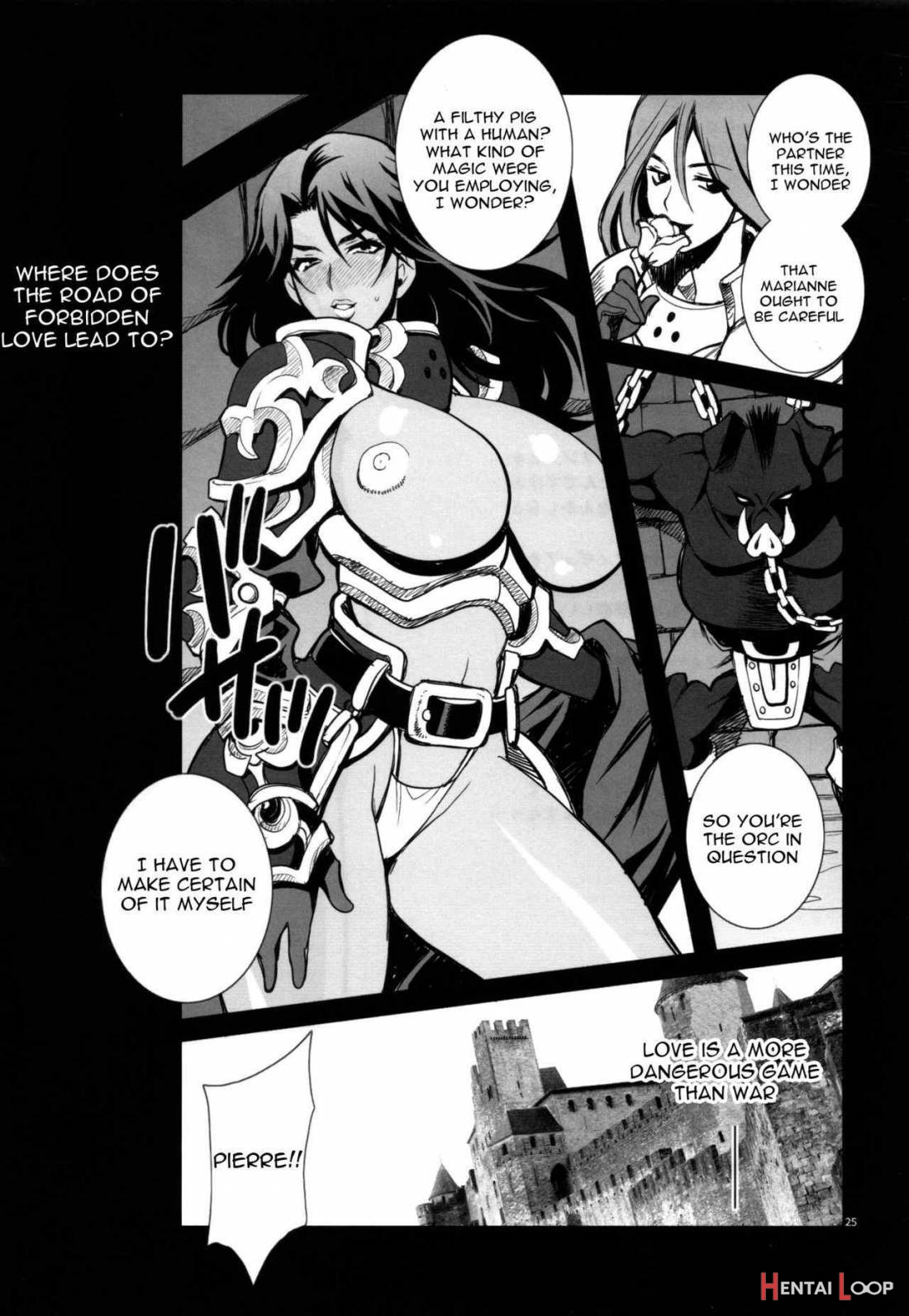 Yukiyanagi no Hon 37 Buta to Onnakishi – Lady knight in love with Orc page 23