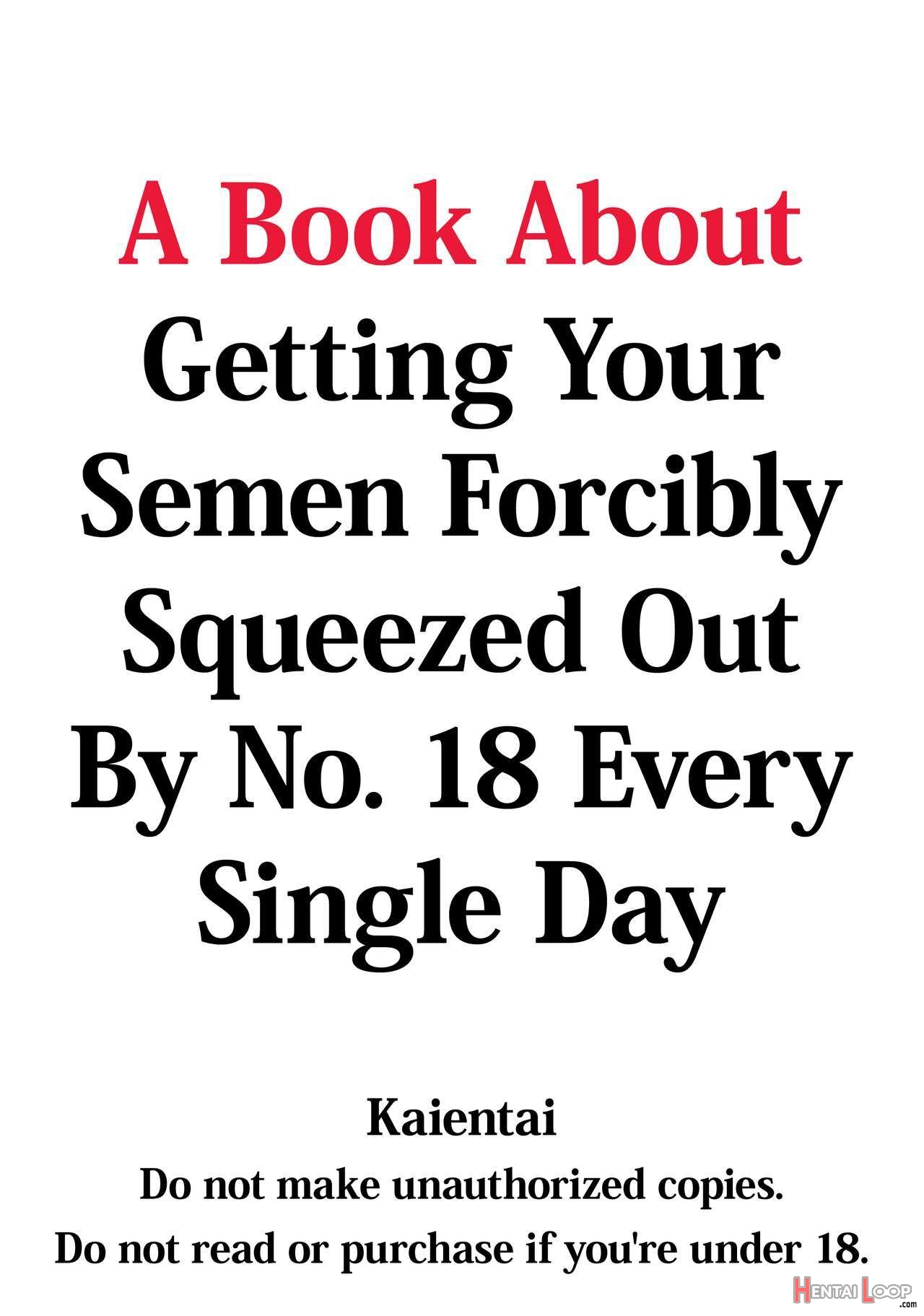 A Book About Getting Your Semen Forcibly Squeezed Out By No. 18 Every Single Day page 34