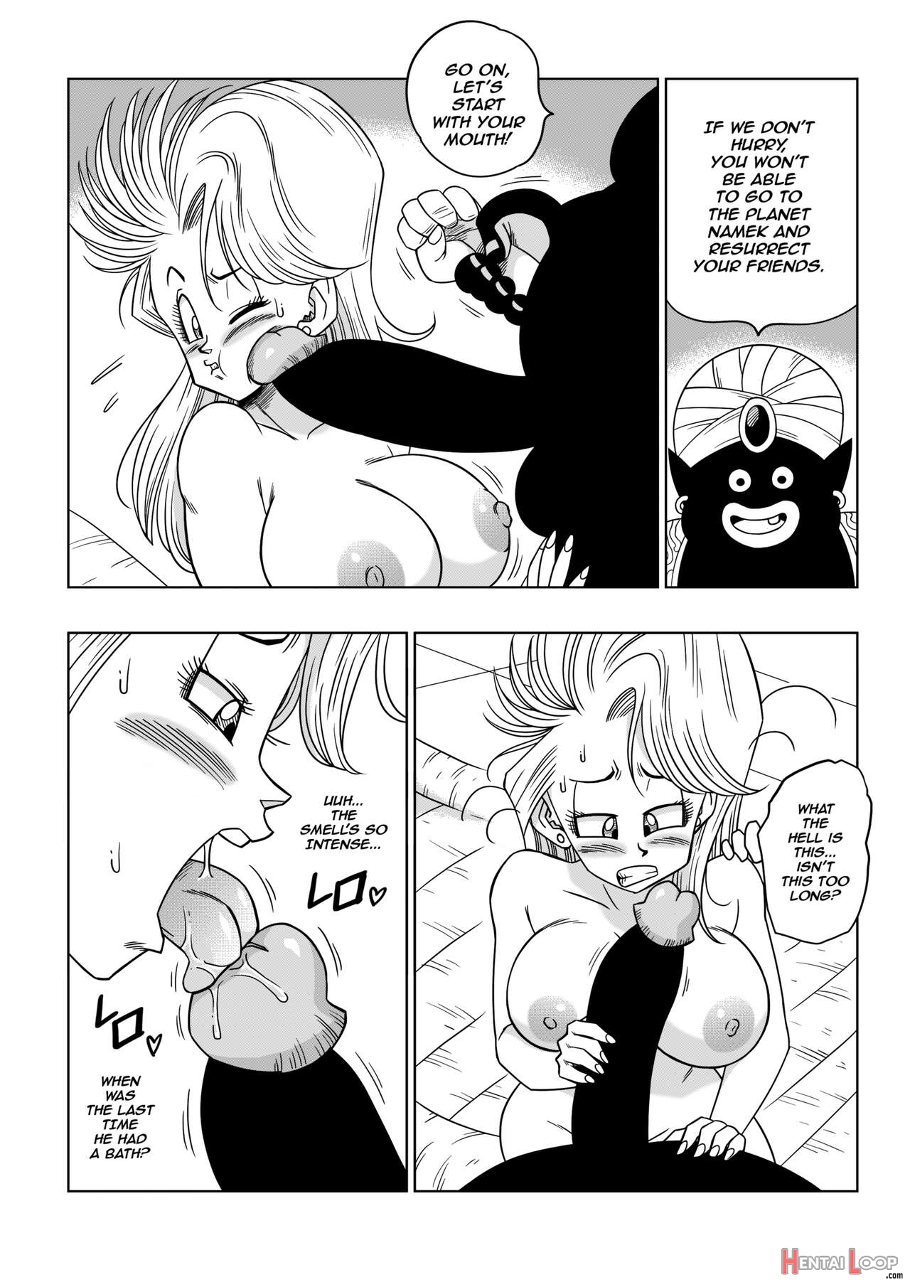 Bulma Meets Mr.popo - Sex Inside The Mysterious Spaceship! page 9
