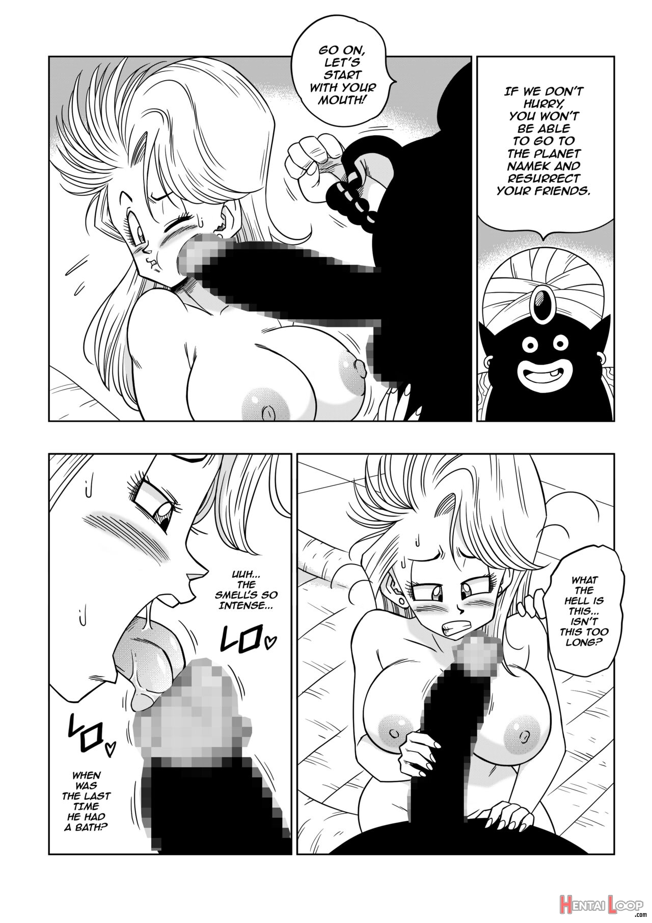 Dagon Ball - Bulma Meets Mr.popo - Sex Inside The Mysterious Spaceship! page 9