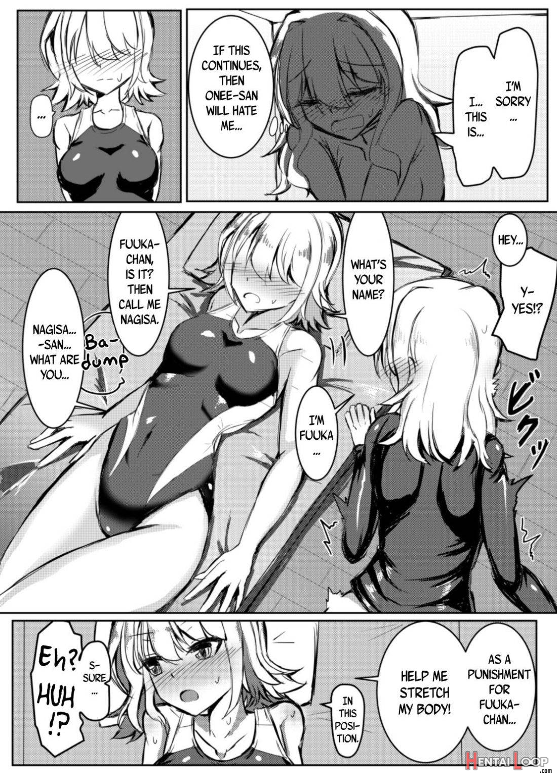 Futanari Onnanoko ga Kyouei Mizugi no Onee-san to Ecchi suru Hon page 7