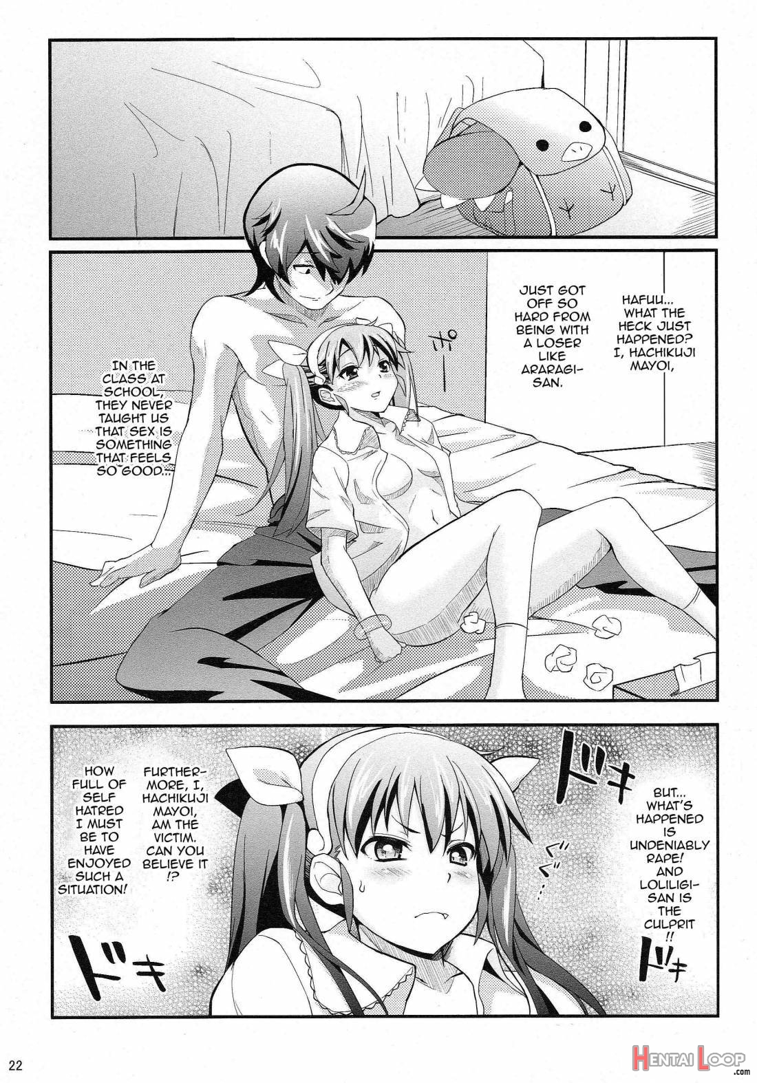 Pachimonogatari Part 2: Mayoi Loli Hari Body!! page 19