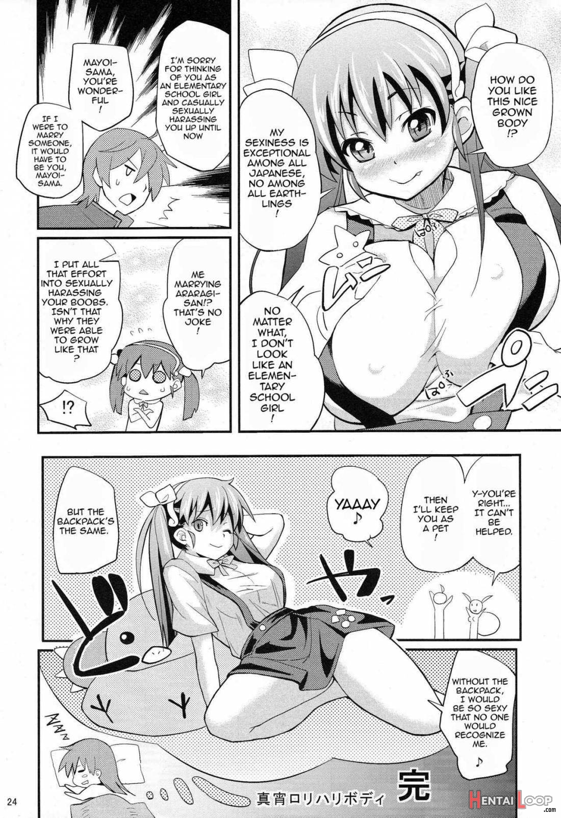 Pachimonogatari Part 2: Mayoi Loli Hari Body!! page 21