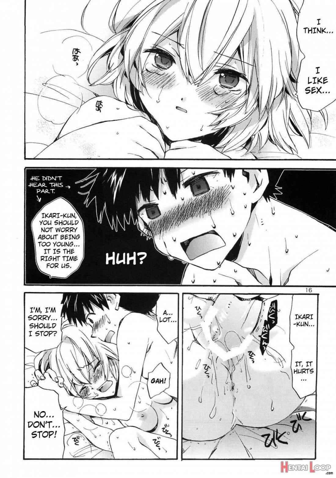 Shinji to Ayanami ga Love Love page 13