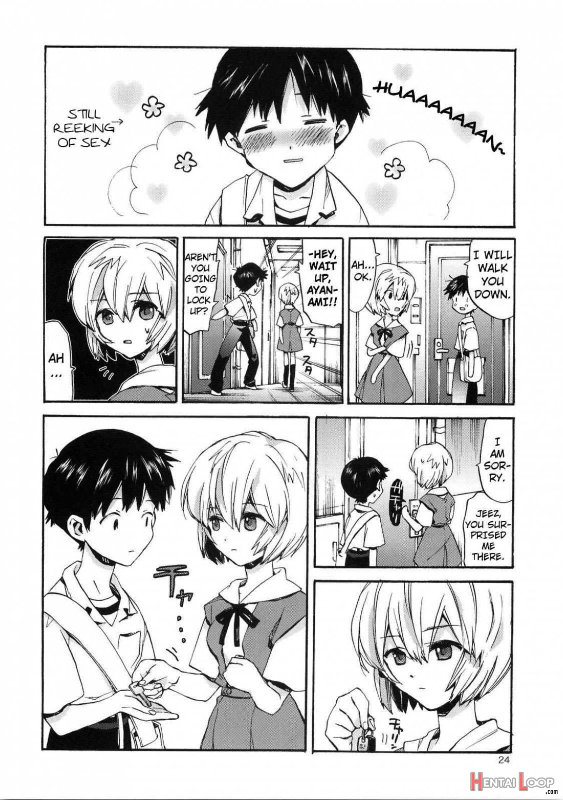 Shinji to Ayanami ga Love Love page 21
