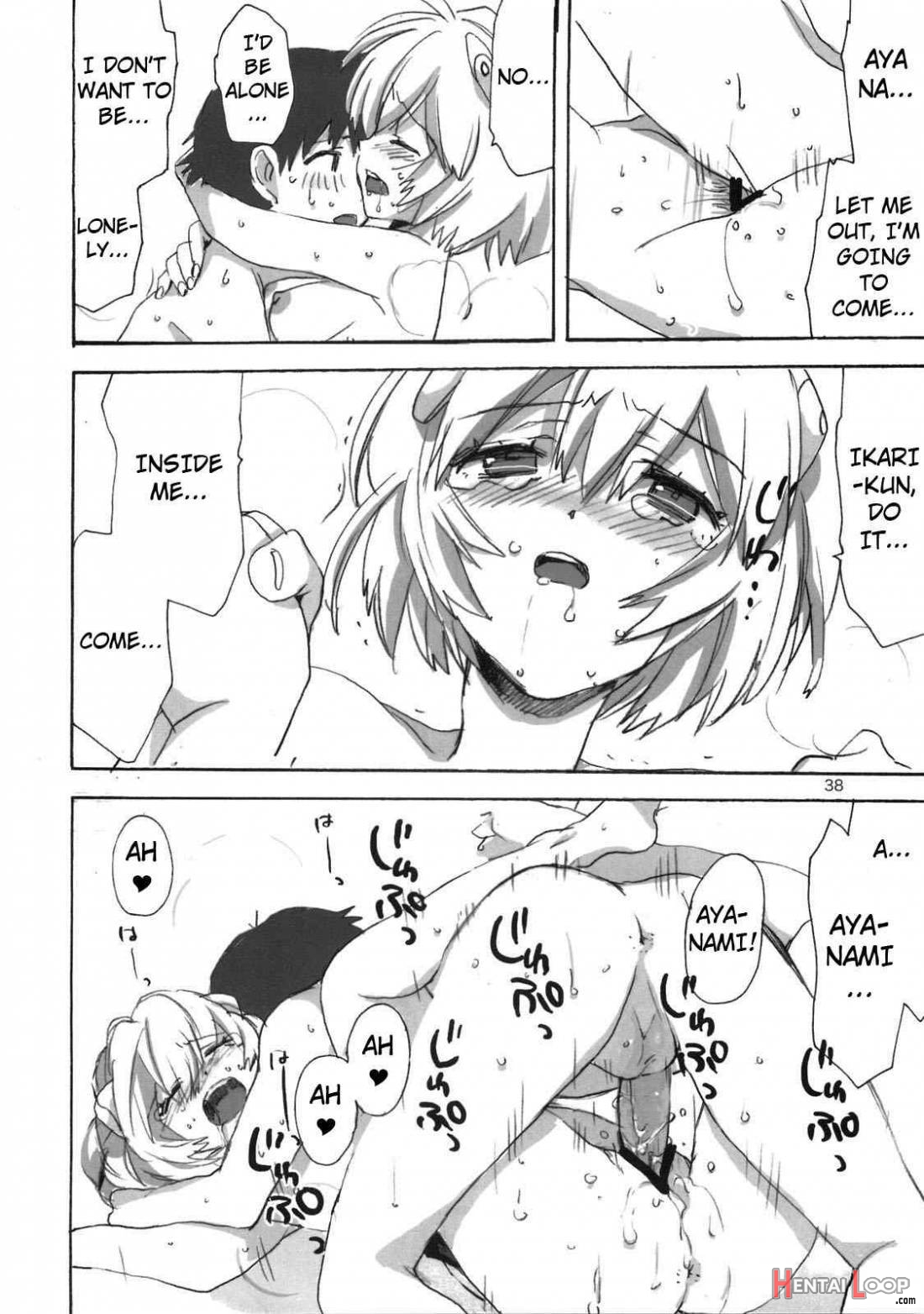 Shinji to Ayanami ga Love Love page 35