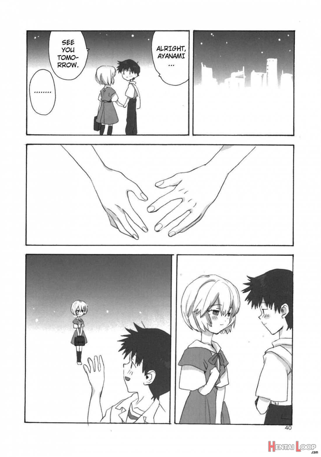 Shinji to Ayanami ga Love Love page 37