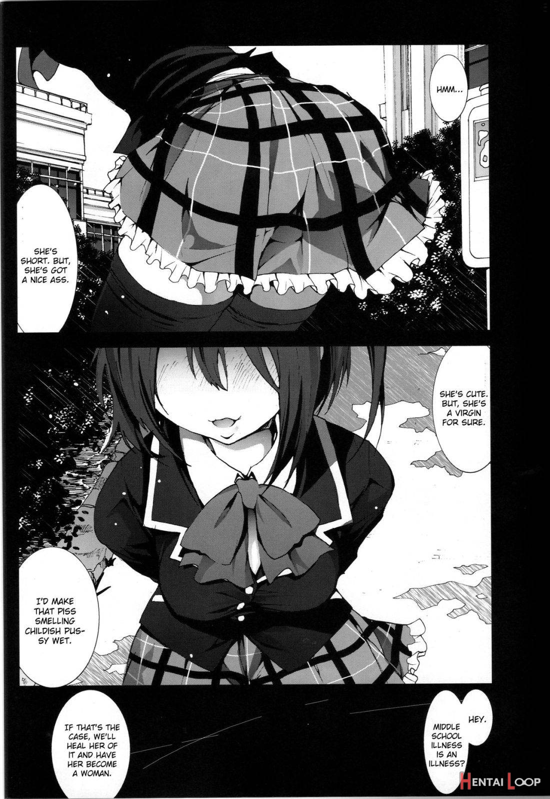 Takanashi Rikka o Nakisakebu made Rape Shitai! page 3