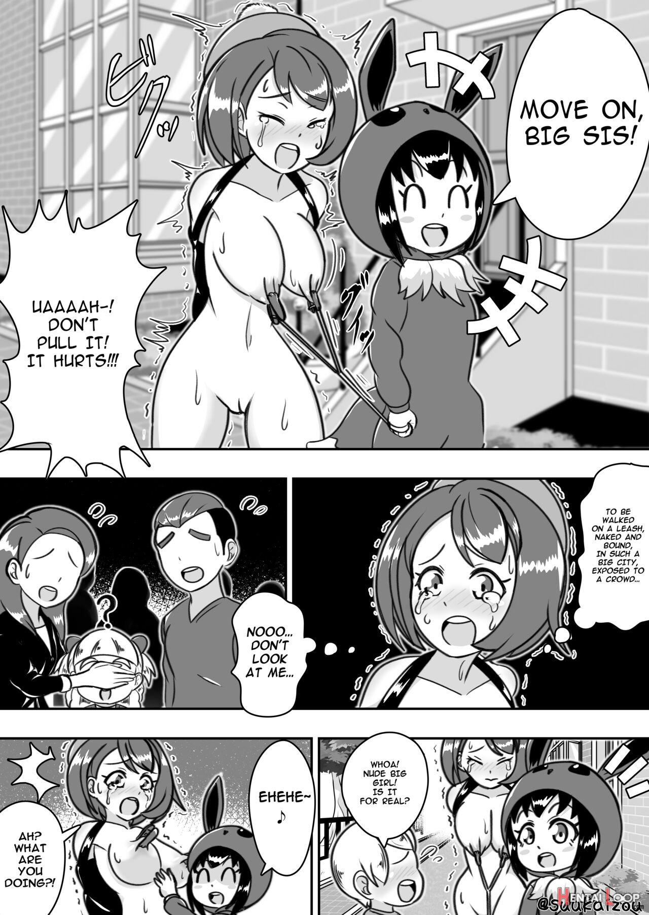 Yuri-chan, Pokemon Pretend To Be Naked And Take A Walk With A Nipple Lead page 5