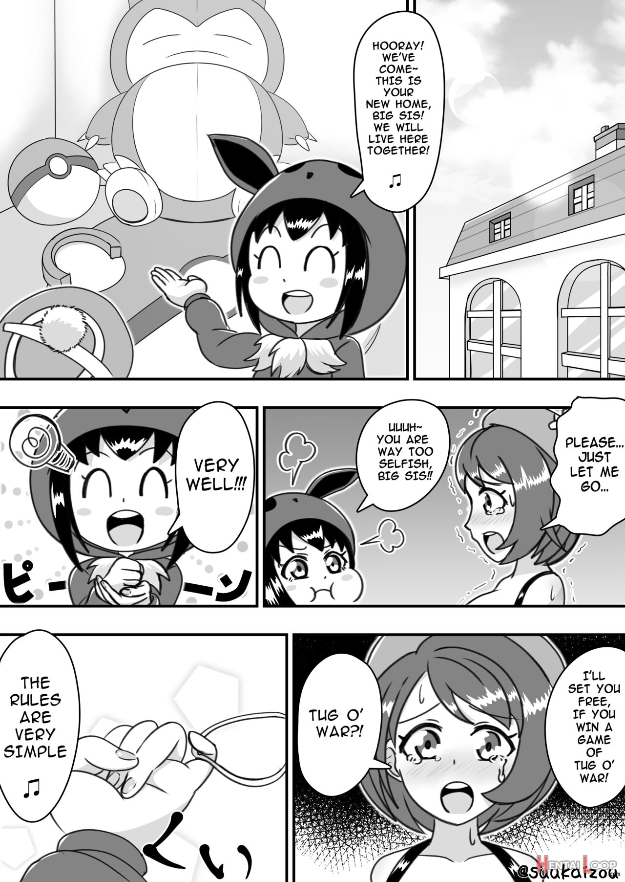 Yuri-chan, Pokemon Pretend To Be Naked And Take A Walk With A Nipple Lead page 7