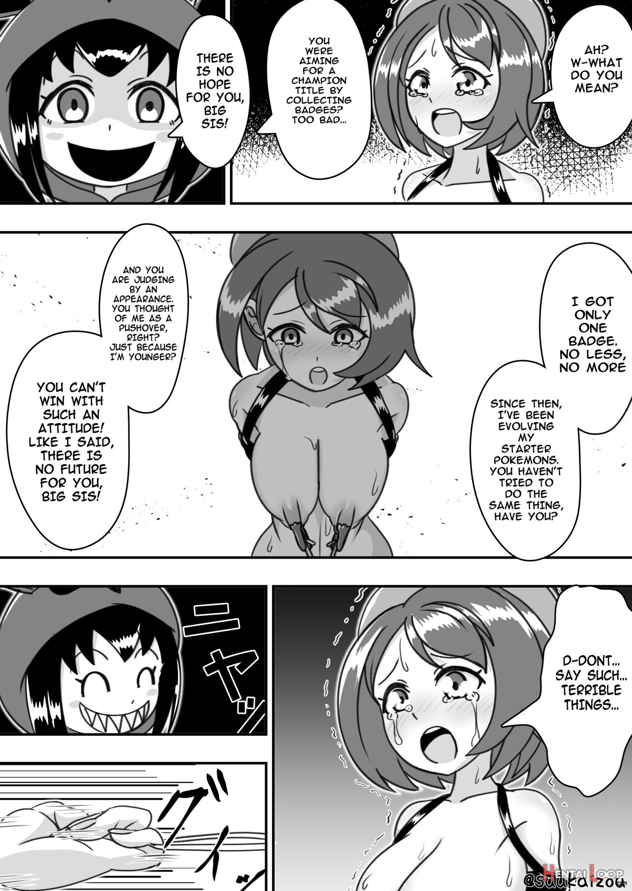 Yuri-chan, Pokemon Pretend To Be Naked And Take A Walk With A Nipple Lead page 9